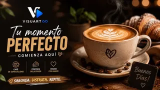 Anuncio de cafetería: tu momento perfecto
