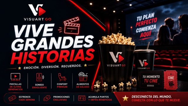 Anuncio de cine: vive grandes historias